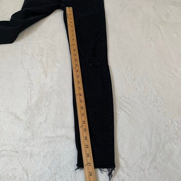 Hudson Jeans Krista ankle super skinny black distressed skinny stretch denim - Picture 4 of 11